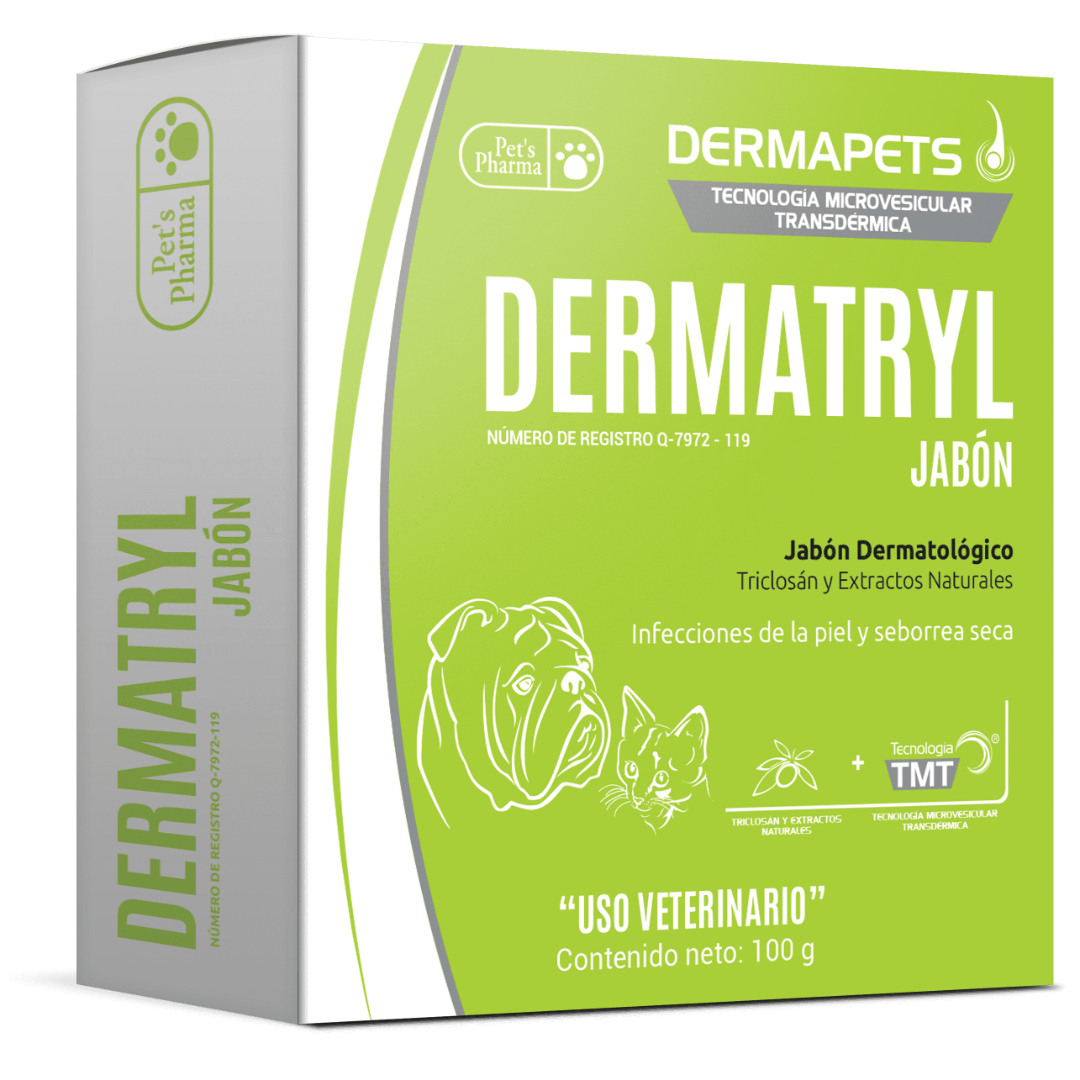 Dermatryl Jabón Dermatológico 100Gr - Pet's Pharma Dermatryl Jabón Dermatológico 100Gr - Pet's Pharma